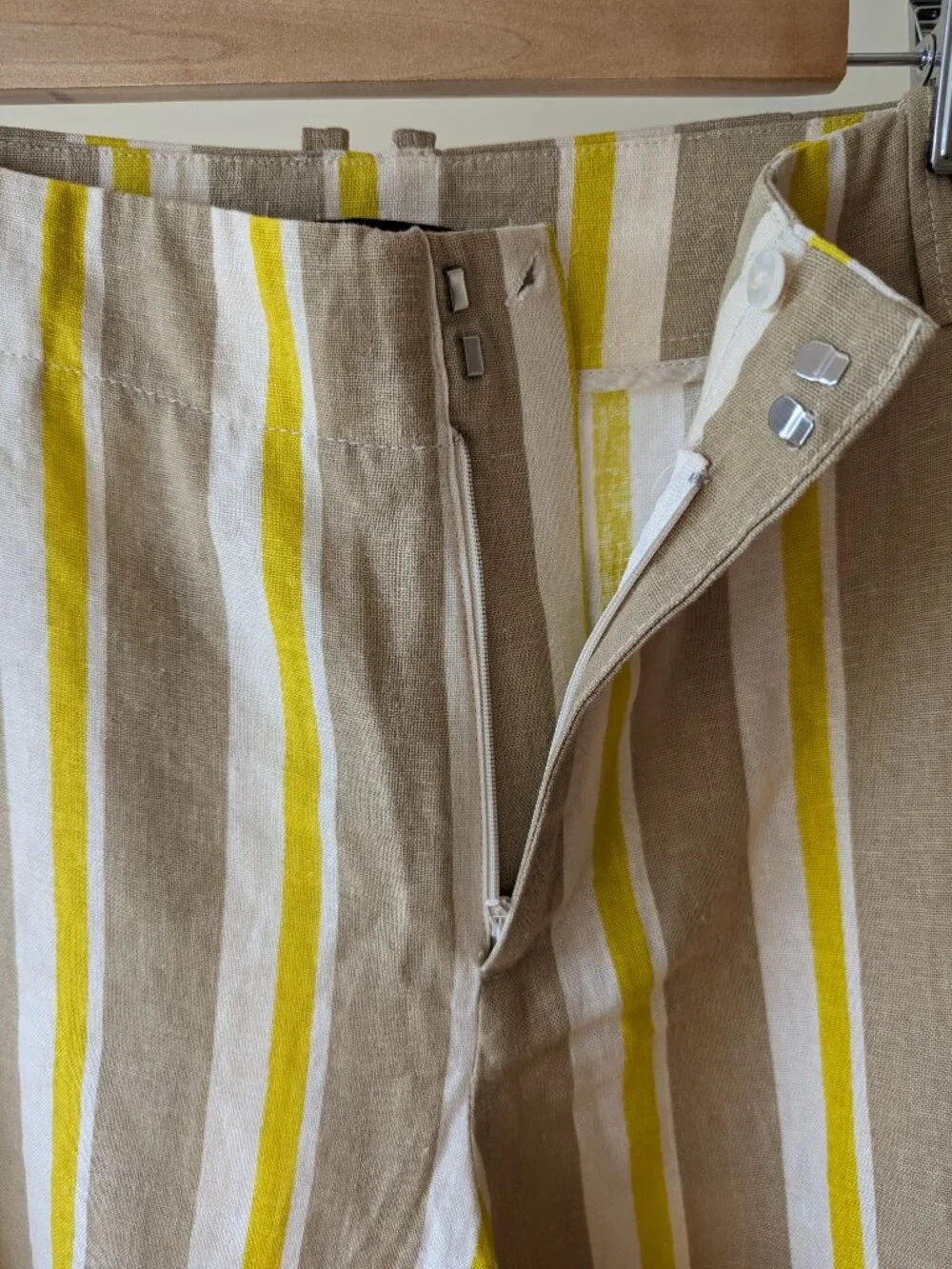 ZARA Striped Linen Blend Pants NWT – Sizes L & M Available